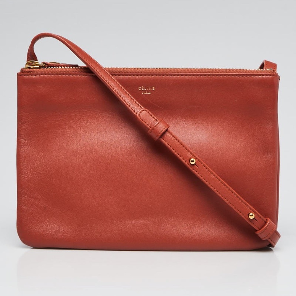 Celine Trio crossbody bag Orange